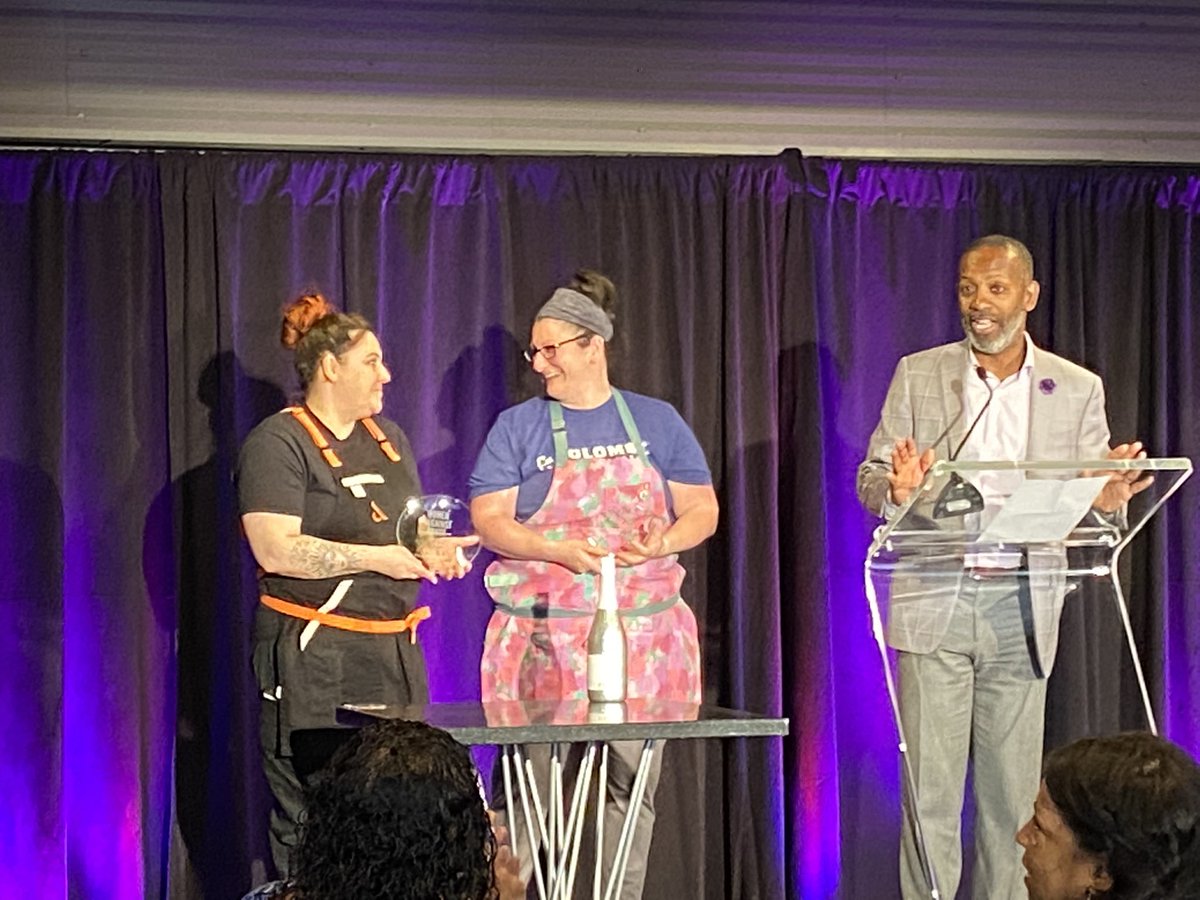 WomenAgnstAbuse's tweet photo. Congrats to the winners of #DishItUp - La Colombe’s Julie Kline (Purple Dish winner) @FoodieHallNJ ‘s Georgeann Leaming (Purple Dish Honorable Mention) &amp; Fiore’s Justine MacNeil (Purple Dish winner). We don't envy the tough decision our judging panel had to make this evening. 1/2 https://t.co/nIheklDAZj