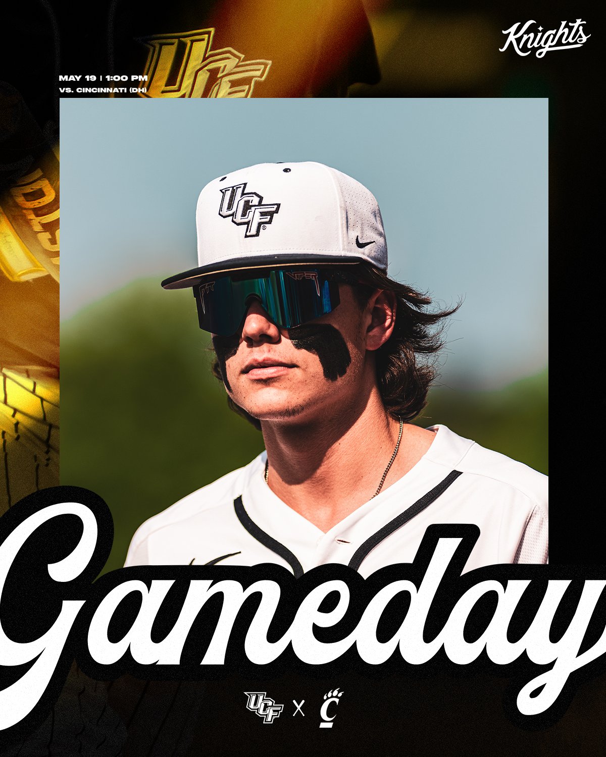UCF Baseball on Twitter "𝐏𝐥𝐚𝐲𝐢𝐧𝐠 𝐚 𝐝𝐨𝐮𝐛𝐥𝐞𝐝𝐢𝐩 𝐭𝐨𝐝𝐚𝐲! 🆚 Cincinnati 🕰 100 / 45 Minutes After 📺