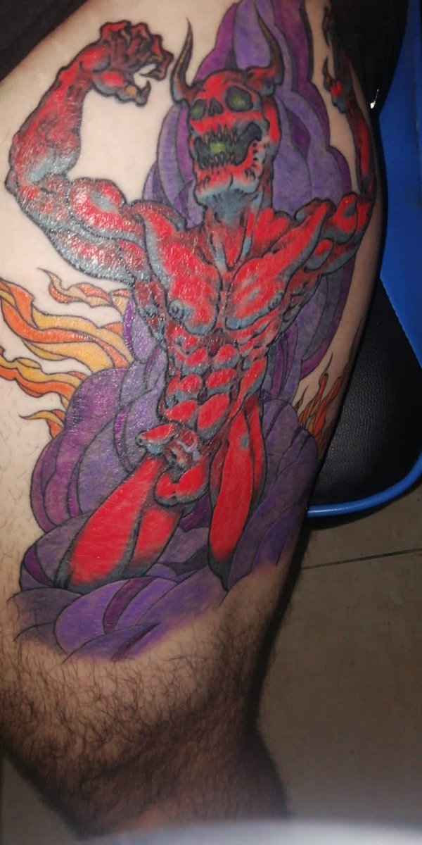 Update. Demonio coloreado.