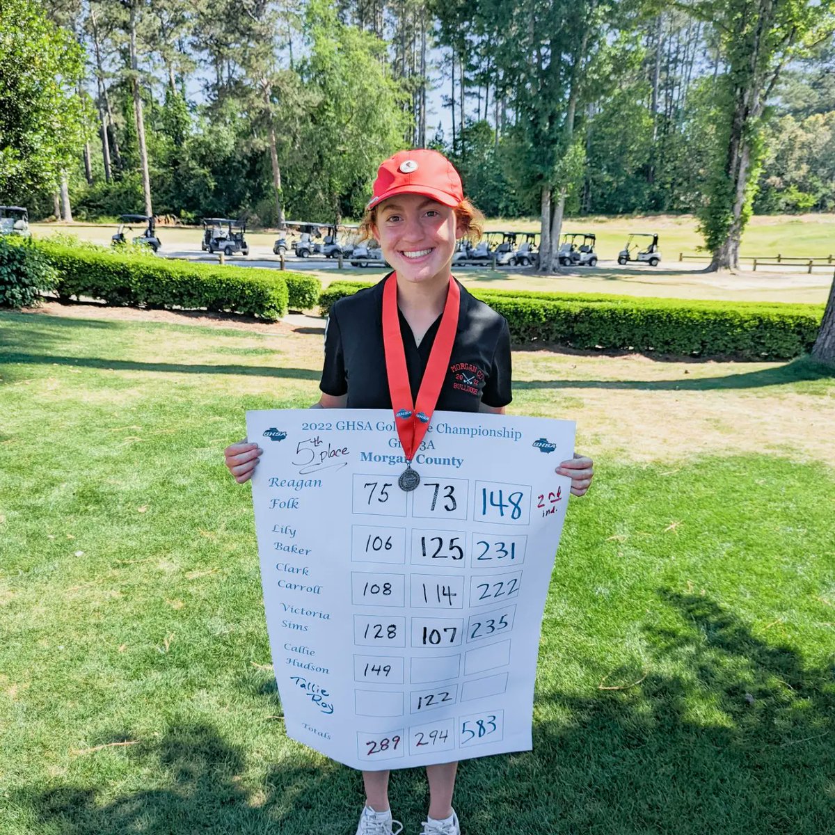 ReaganFolk's tweet photo. GHSA 3AAA state individual runner-up! Played really solid and shot 75-73 for a 4+ total. Still have to work on a few things but overall really happy with my game! Sophomore season ✅ https://t.co/zxn2FyLatt