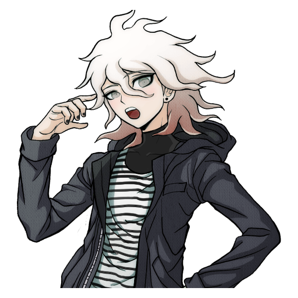 i drew that the day i realized i was a lesbian and i just so happened to get that komaeda shirt LOL (also #dr2 doodles and a self indulgent edit) #danganronpa