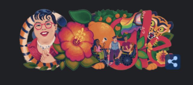 Google honoring <a href="/cripchick/">cripchick</a> today on what what would’ve been her 35th birthday 🧡