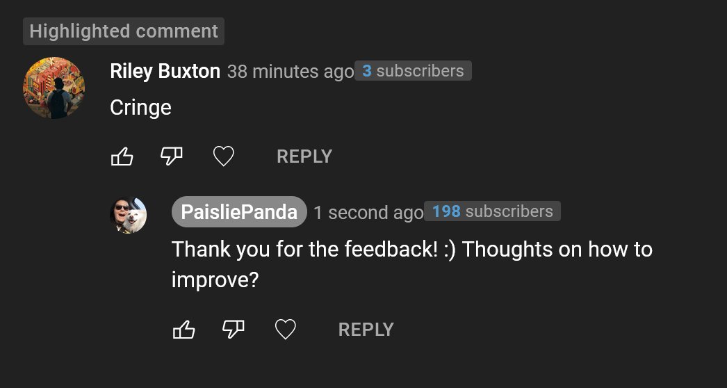PaisliePanda's tweet photo. Don't let the Asshats get ya down ๐because at least they're interacting with my video which allows it to be better seen by others ;P I do indeed appreciate you.
#YouTubeOfficial #ThanksForTheComment #InteractionsAlsoHelp #lol #trolls #donotfeed #MuchLove #ManyBlessings #Queer https://t.co/0WqEUdmIMz