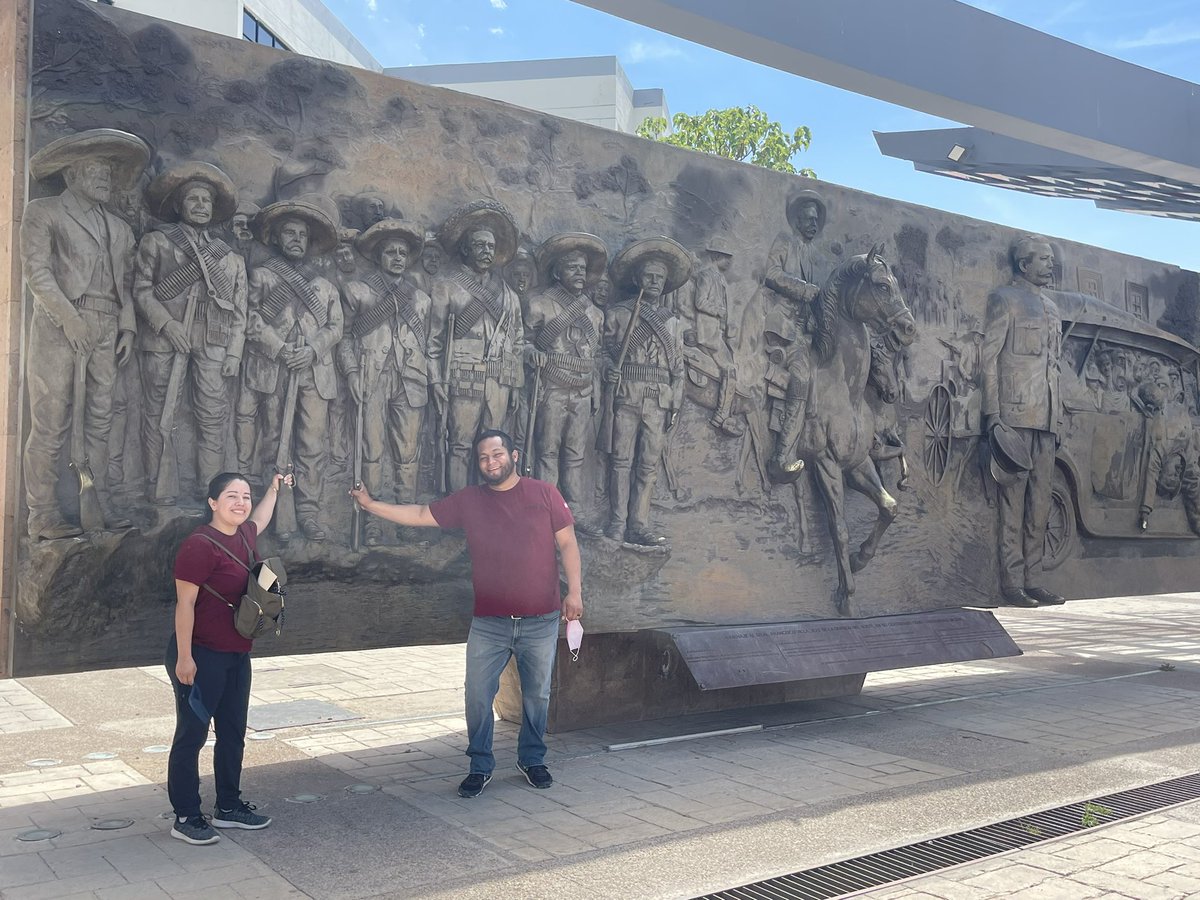 lozo_snatch's tweet photo. With my wife exploring chihuahua!! ❤️🥰… sculpture of Pancho Villa 🤠 @LuzVela61543470 https://t.co/oCICsNAiur