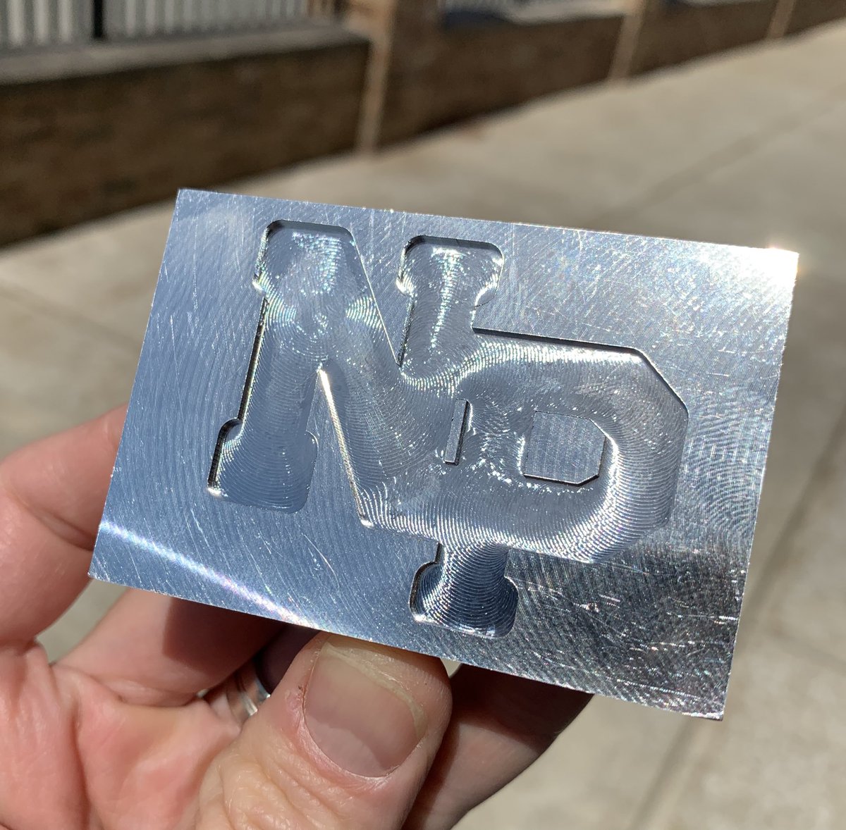 We spent some time playing with our #Tormach again today. Thanks to #nyccnc and their feed and speeds worksheet!