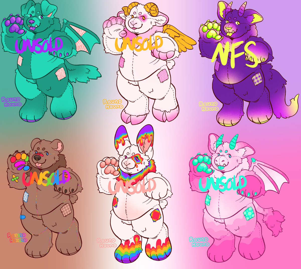 LittleStarlyte's tweet photo. Plushy adopts, they were so fun to make!
Base pack by @roundhoundart !
OTA !I’m looking for offers over 5️⃣USD !
PayPal and Cashapp accepted !!
#adopts #adoptables #furryadopt #furryadopts #adoptable #openadoptable #openadopts #ota #offertoadopt #dragonadopt #bunnyadopt #bearadopt https://t.co/CKld6TdQBQ