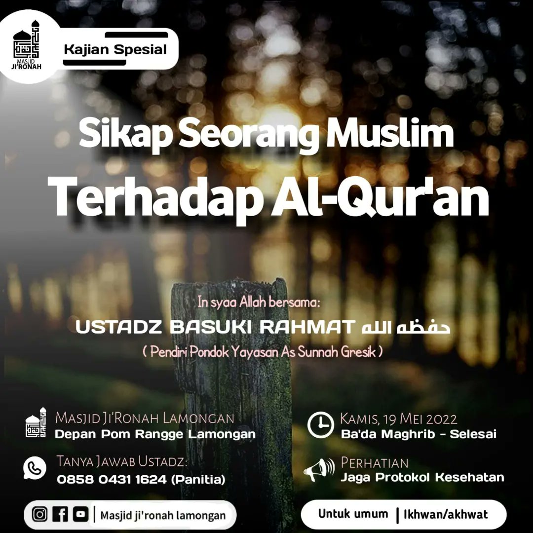 Kajian Kamis Malam 19 Mei 2022

#lamonganmengaji #kajianlamongan #infolamongan