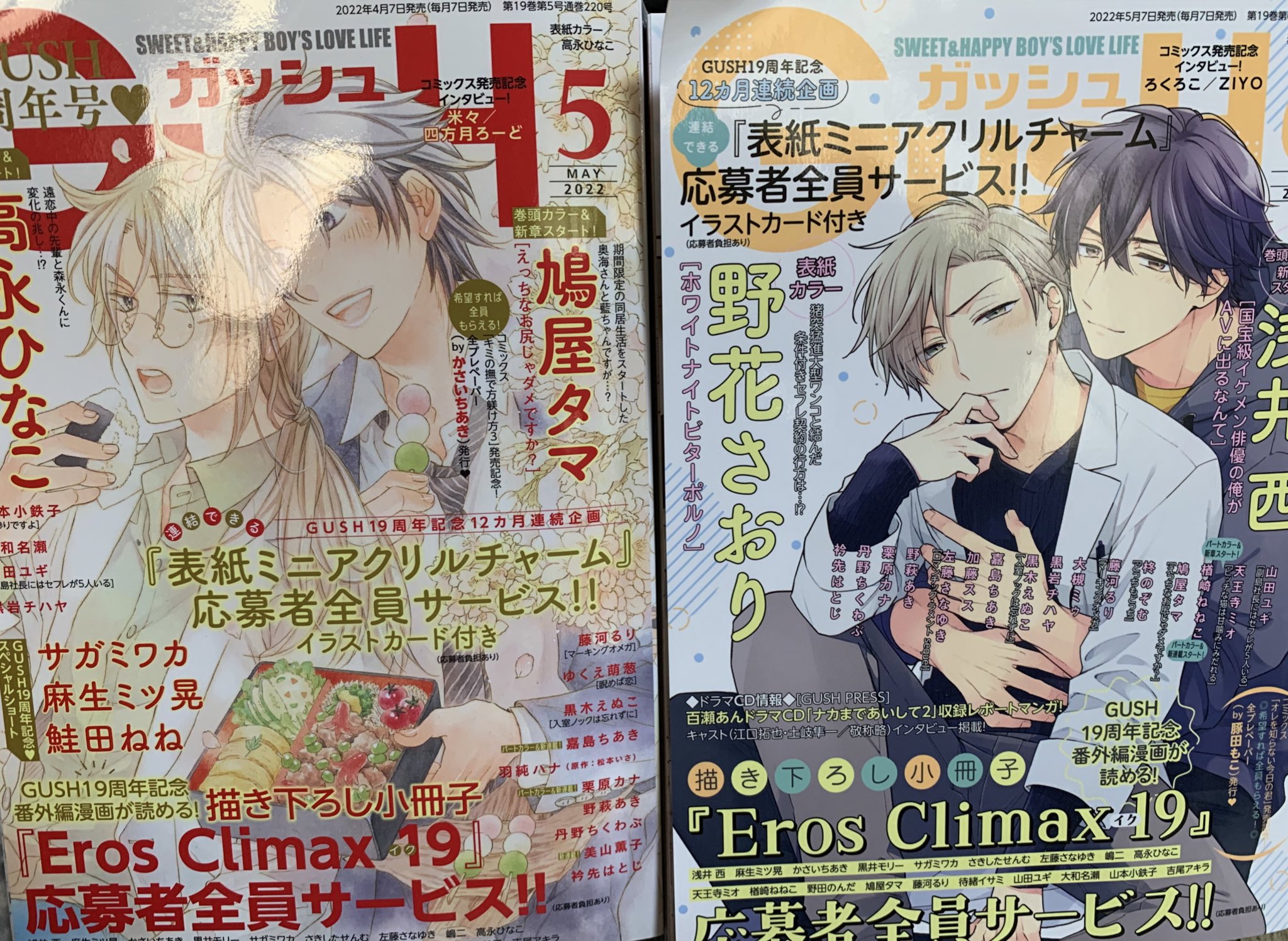 GUSH 19周年記念小冊子 2022「Eros Climax 19」 女性漫画
