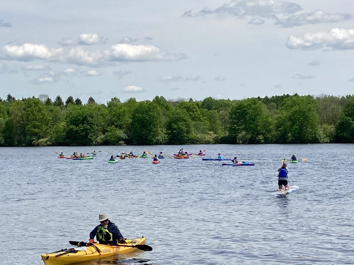 CentennialSchLU's tweet photo. Thank you @LLBean for an incredible afternoon on Lake Nockamixon! Our teachers enjoyed an afternoon focused on wellness and water safety. A special thank you to @AngieRizzo2 a @lehighedu grad who led our outdoor courses today.  #BeanOutsider #NiceMatters https://t.co/YK5HkvQDdr