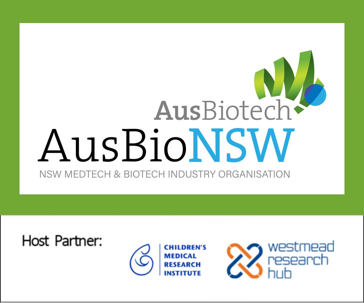 AusBiotech's tweet photo. #NSW #BioCheers is in 2 weeks (2 June) – register now to reconnect w/ your biotech community, and to meet potential new partners. Join us in person – a big thanks to @CMRI_AUS &amp; @WestmeadHub for hosting &amp; supporting this great networking event. https://t.co/2VsM90awUA https://t.co/PBdTFvDXHI