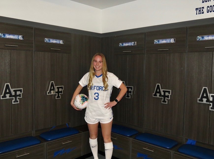 Next 4 years with <a href="/AF_Falcons/">Air Force Falcons</a> and 
<a href="/AF_WSOC/">Air Force Women's Soccer</a> and I couldn’t be more excited!! #skofalcs