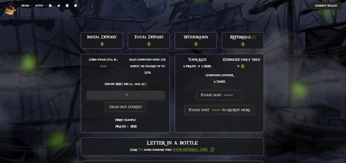 𝐍𝐞𝐰 𝐔𝐩𝐜𝐨𝐦𝐢𝐧𝐠 - #TheLostSpices 🌶️🧄🧅🧂

🌶️Earn up to: 6% a Day
🌶️Dev Fee: 9%
🌶️Earn 7% when someone uses your referral link! 
🌶️#BakedBeans Fork
🌶️Launch in less then 18 Hours

thelostspices.io