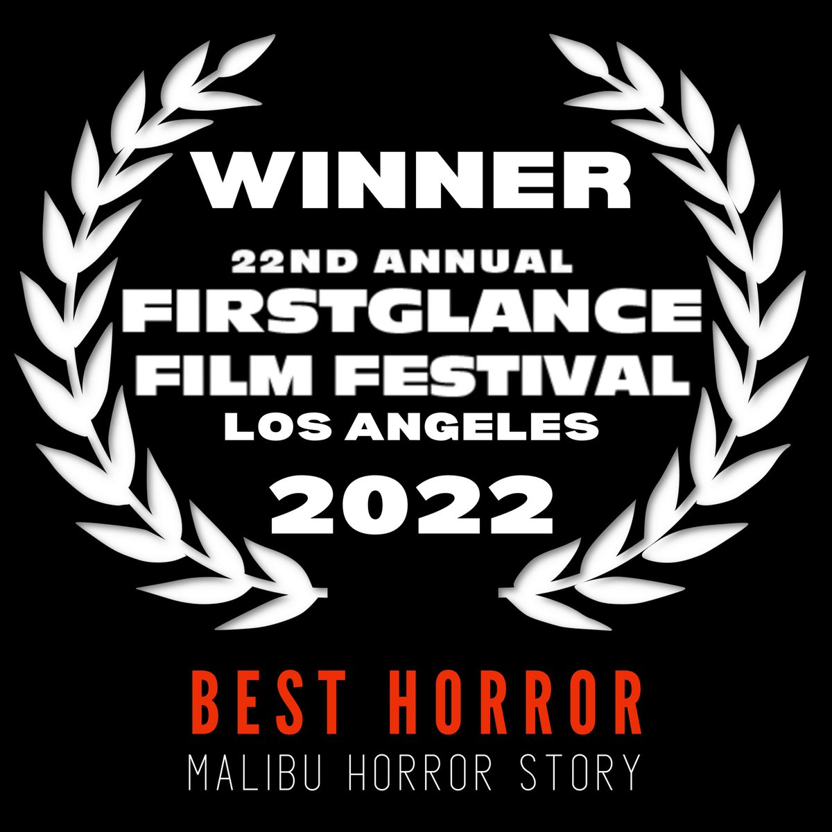 ScottSloneFilms's tweet photo. Very excited to announce that we won BEST HORROR and BEST SPECIAL EFFECTS at the 22nd Annual FirstGlance Film Festival in Los Angeles!!!
Thanks again to Bill for having us and supporting the film! #SupportIndieFilm #FGLA22 #malibuhorrorstory https://t.co/tnALKOuG0k