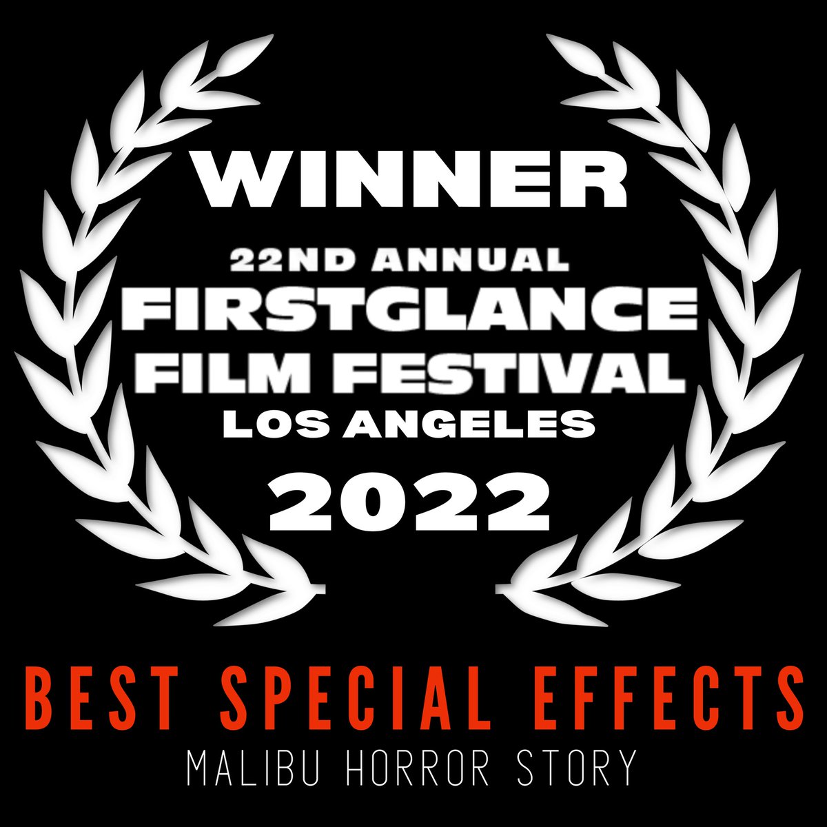 ScottSloneFilms's tweet photo. Very excited to announce that we won BEST HORROR and BEST SPECIAL EFFECTS at the 22nd Annual FirstGlance Film Festival in Los Angeles!!!
Thanks again to Bill for having us and supporting the film! #SupportIndieFilm #FGLA22 #malibuhorrorstory https://t.co/tnALKOuG0k