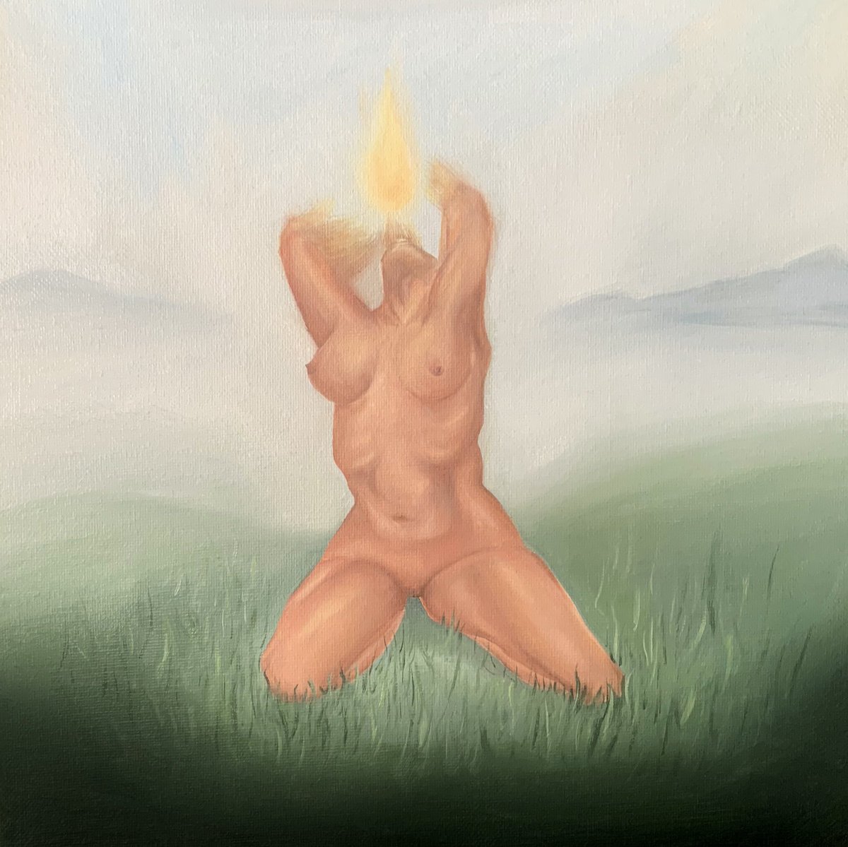 kreepshowart's tweet photo. “soul searching” oil on canvas https://t.co/kFNKQGGsAK