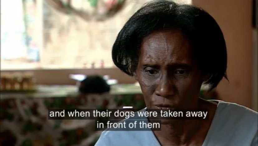 queeralamode's tweet photo. Between 1967 and 1973, UK/US forces expelled thousands of indigenous Chagossians from the Chagos Islands. UK/US forces then rounded up nearly 1,000 pet dogs, locked them in sheds, and gassed them to death. All to build one of the largest US military bases, named “Camp Justice.” https://t.co/wCTpgd69x2