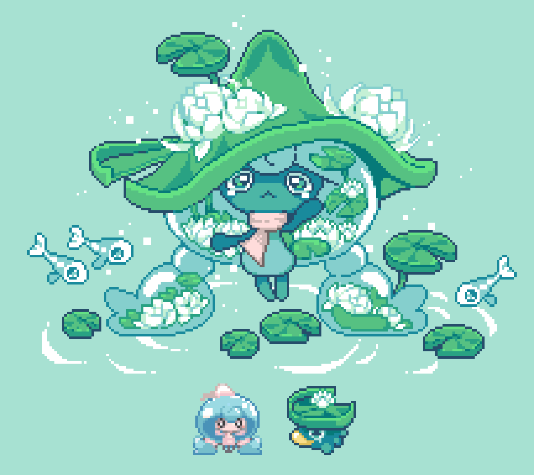 「i made a pokefusion :3 (hattrem + lotad)」|kael 🌱🔋のイラスト