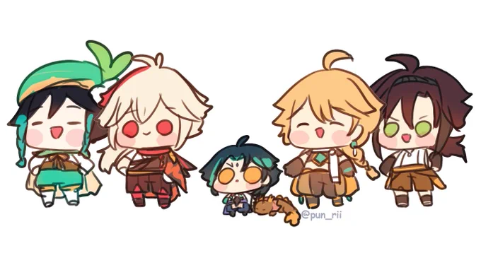😅😅😅😅 #5wirl #xiao #aether #venti #heizou 