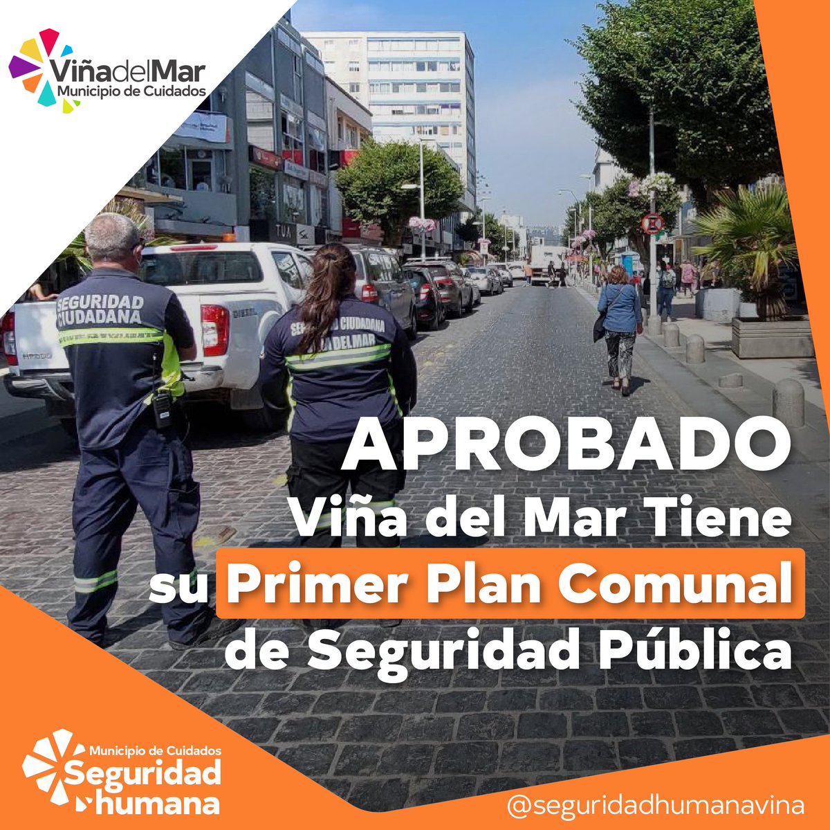 vinadelmar's tweet photo. 🔹️Tras mucho trabajo Viña del Mar tiene su primer Plan de Seguridad Comunal. El Concejo aprobó el instrumento que permitirá generar un trabajo planificado para atacar los delitos e incivilidades de la ciudad. ¡Seguiremos trabajando por el derecho a la seguridad! https://t.co/1Nlje6cU1i