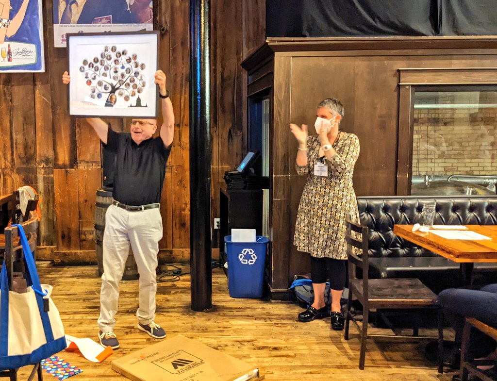 Celebrating the legacy of the <a href="/NotreDame/">University of Notre Dame</a> Lamberti Stream and Wetland Ecology Lab with a gathering of the whole family tree (with a literal family tree!) of graduate students, postdocs, and techs! #JASM22