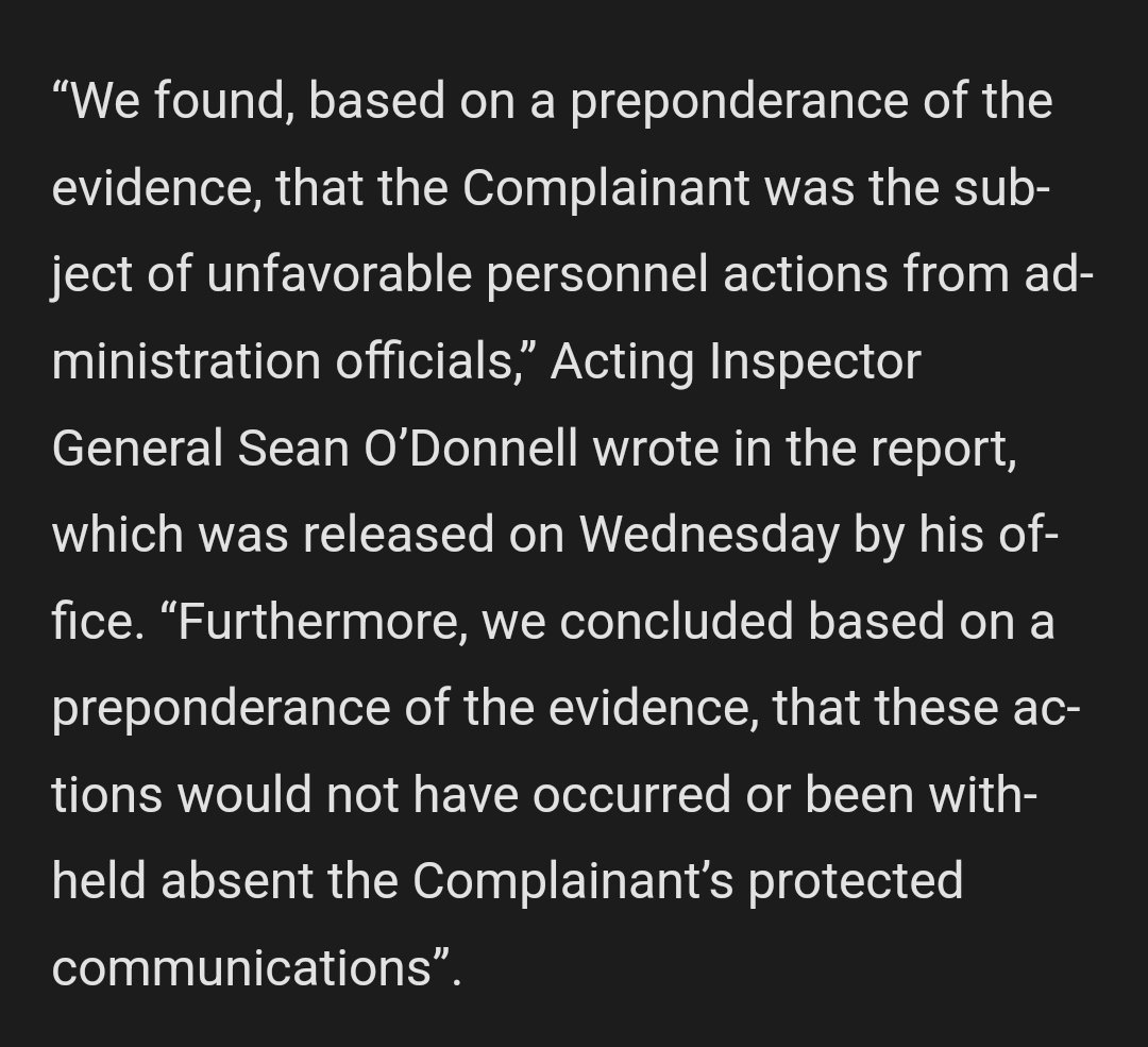 MattMorgan23's tweet photo. #ShockerNOT!!
Trump administration unlawfully punished impeachment whistleblower, report finds. . . https://t.co/1OgPwV4idK