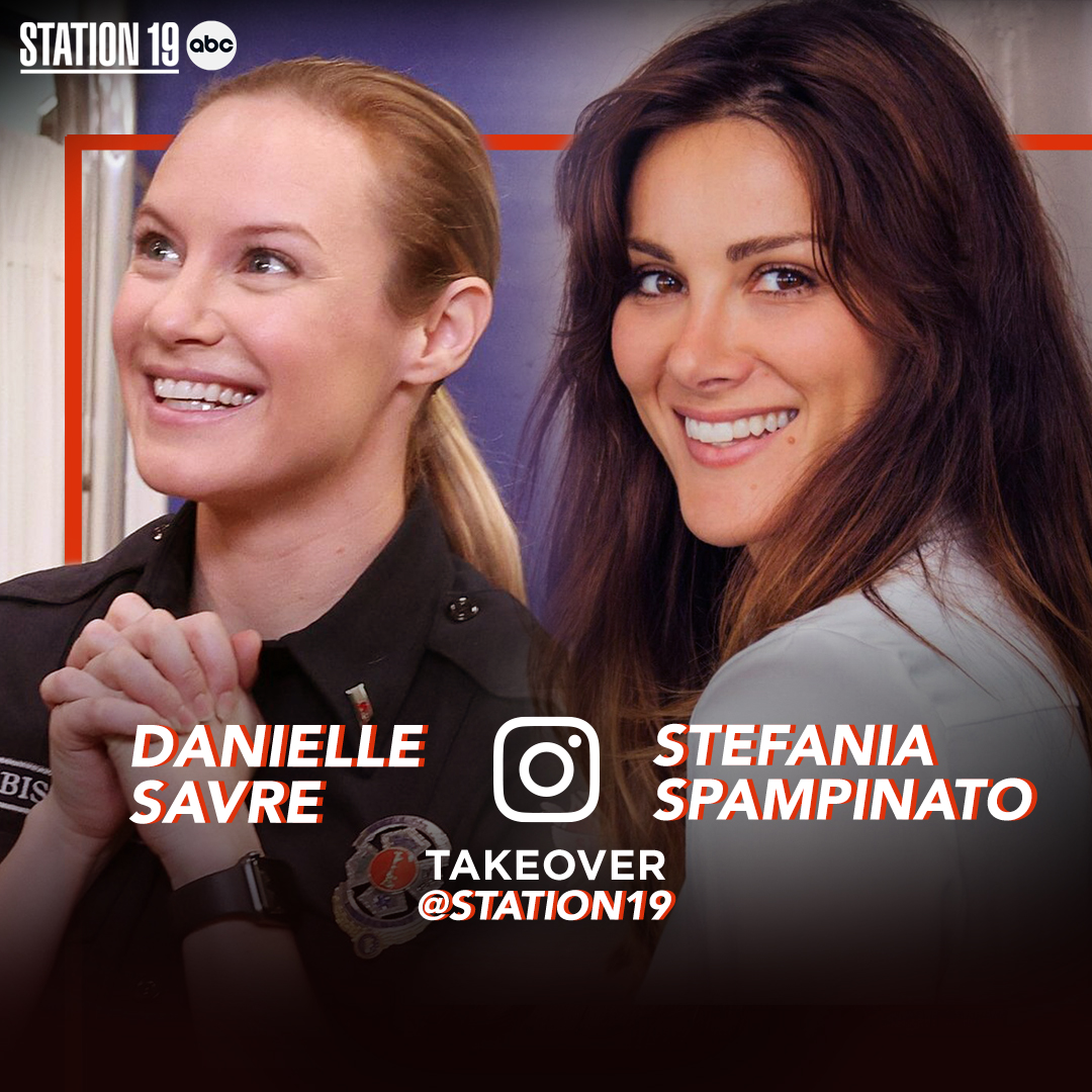 Station19's tweet photo. The DeLuca-Bishops took over our hearts, and now they're taking over our Instagram! ❤️‍🔥 Stop by to see @D_SAVRE and @spampistefania on @Station19 tomorrow! https://t.co/QrzNQXl67B