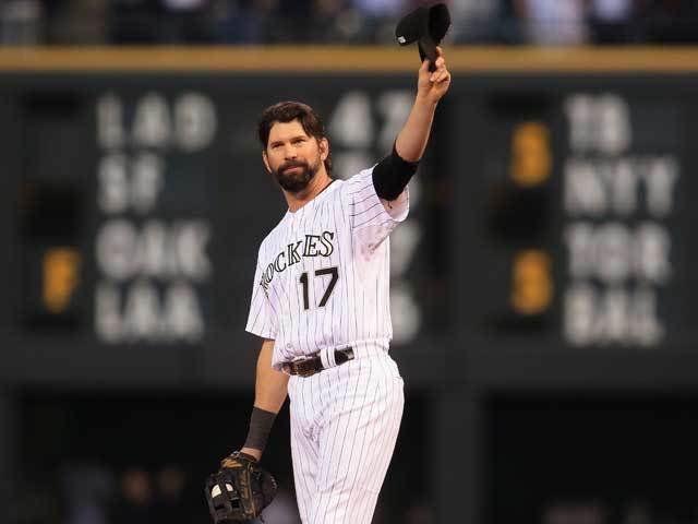 For 1700 Followers, we're talking #17 only *Career* Todd Helton- 1B CO Rox: 1997-2013 2247 GP 61.8 bWAR .316/.414/.539, 133 OPS+ 2519 H, 1401 R, 592 2B, 37 3B, 369 HR, 1406 RBI 37 SB, 1175 SO, 1335 BB 5x AS (2000-2004) 3x GG ('01, '02, '04) 4x SS (2000-2003) #EveryRockieEver 1/8