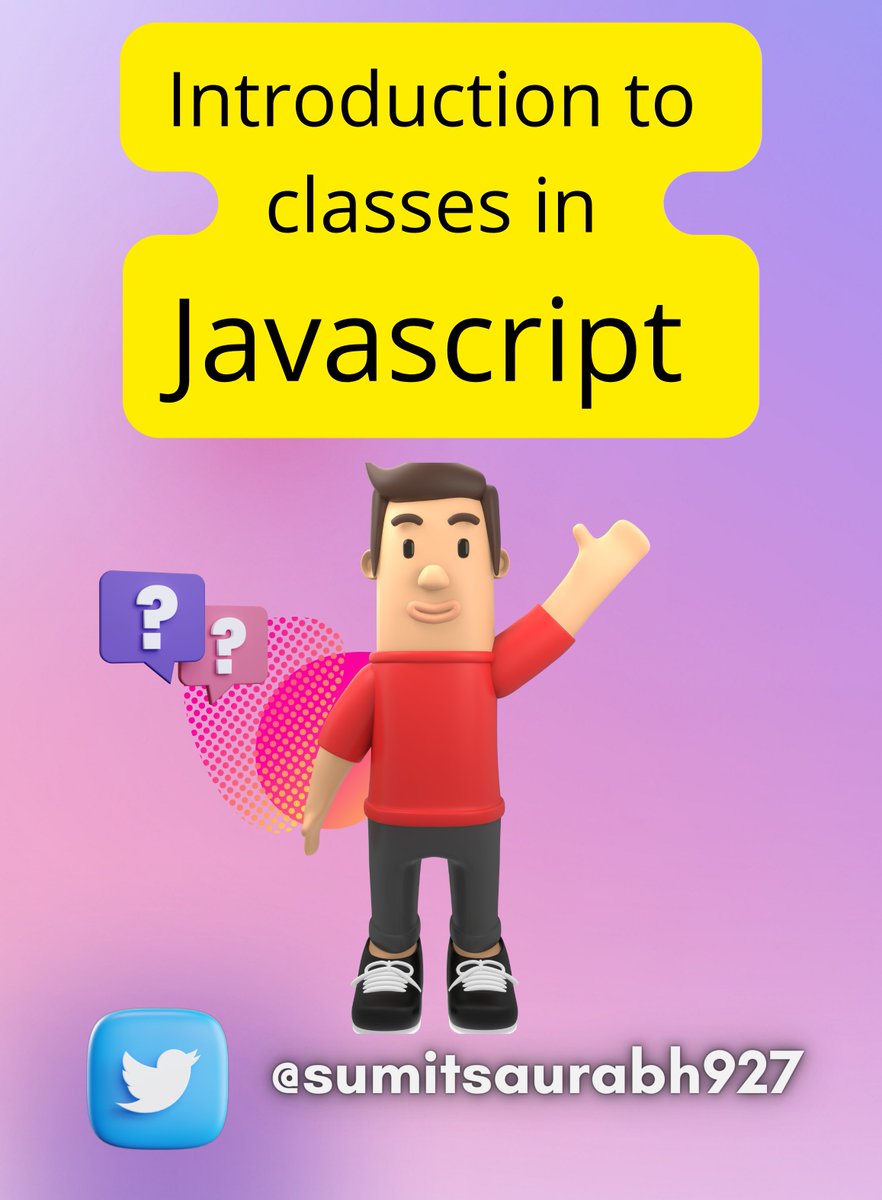 sumitsaurabh927's tweet image. 📌 Introduction to Classes in Javascript:

🌟Classes are an integral part of object oriented programming and provide a lot of flexibility.

🎁 Due to this, they're widely used in the industry and help save a ton of coding time.

In this thread, let's understand them better...👇