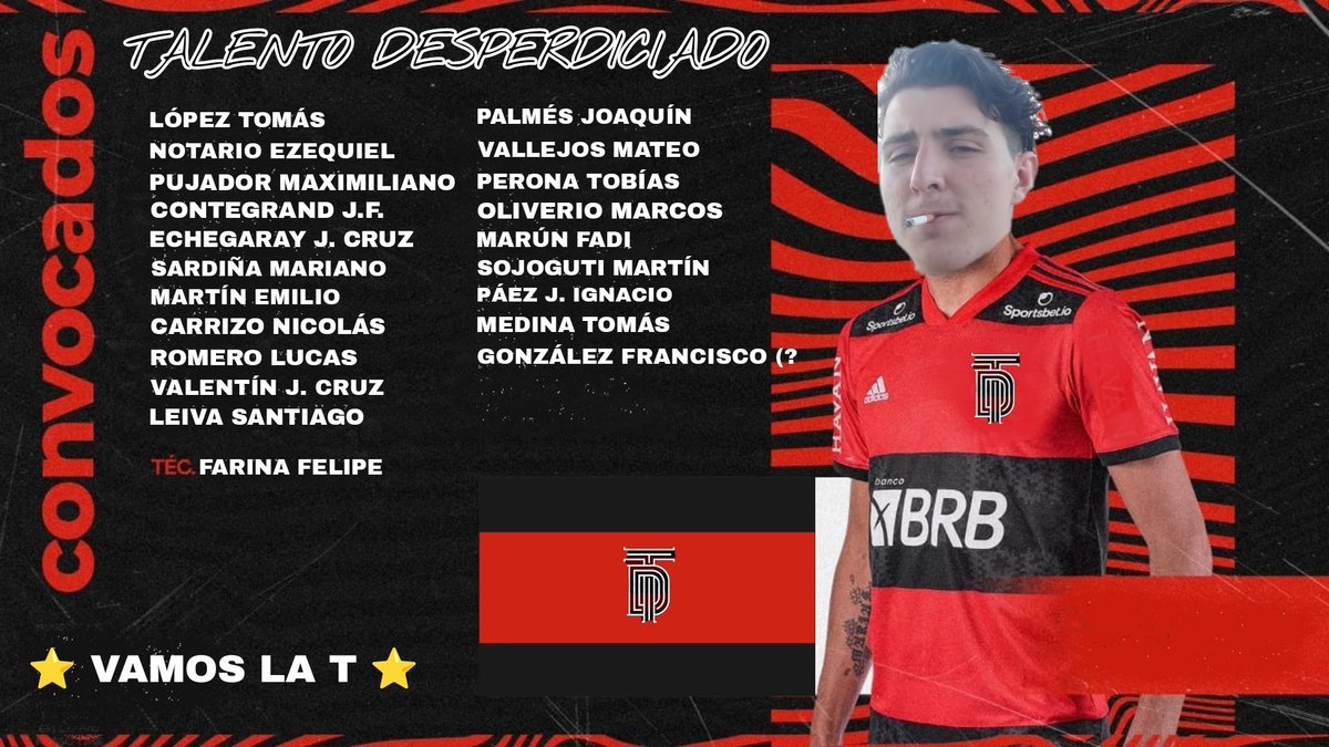 TalentoFC_'s tweet photo. 🧯AHORA PROBÁ EL GRANDOTE🧯
El ascenso en 2019 dejó muchos jugadores con enfermedades hepáticas y mentales pero, como siempre, este equipo no se preparó para lo que viene. Estos son los "jugadores" que tendrá a disposición el DT para la Liga Universitaria 2022. 
#VamosLaT👊 https://t.co/XFrTU0QQaq