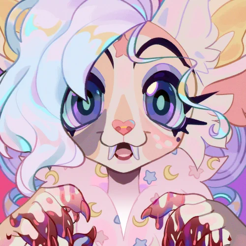 Symmetrical icon for @/Mordecacti! 💜 
