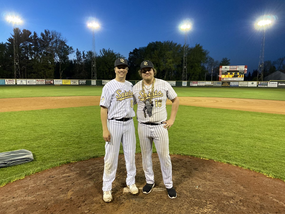 Saints win! Saints win! 14-1 over Glencoe.

Krick picks up win number 3 on the season - POG goes to Steve Boger, 3-3 on the day with 2B and a walk!

Next up, <a href="/MWStingers/">Montrose/Waverly Stingers</a> on Sunday at The House that Robb Built, 5:00pm start. #DCSaints #MoundGuys