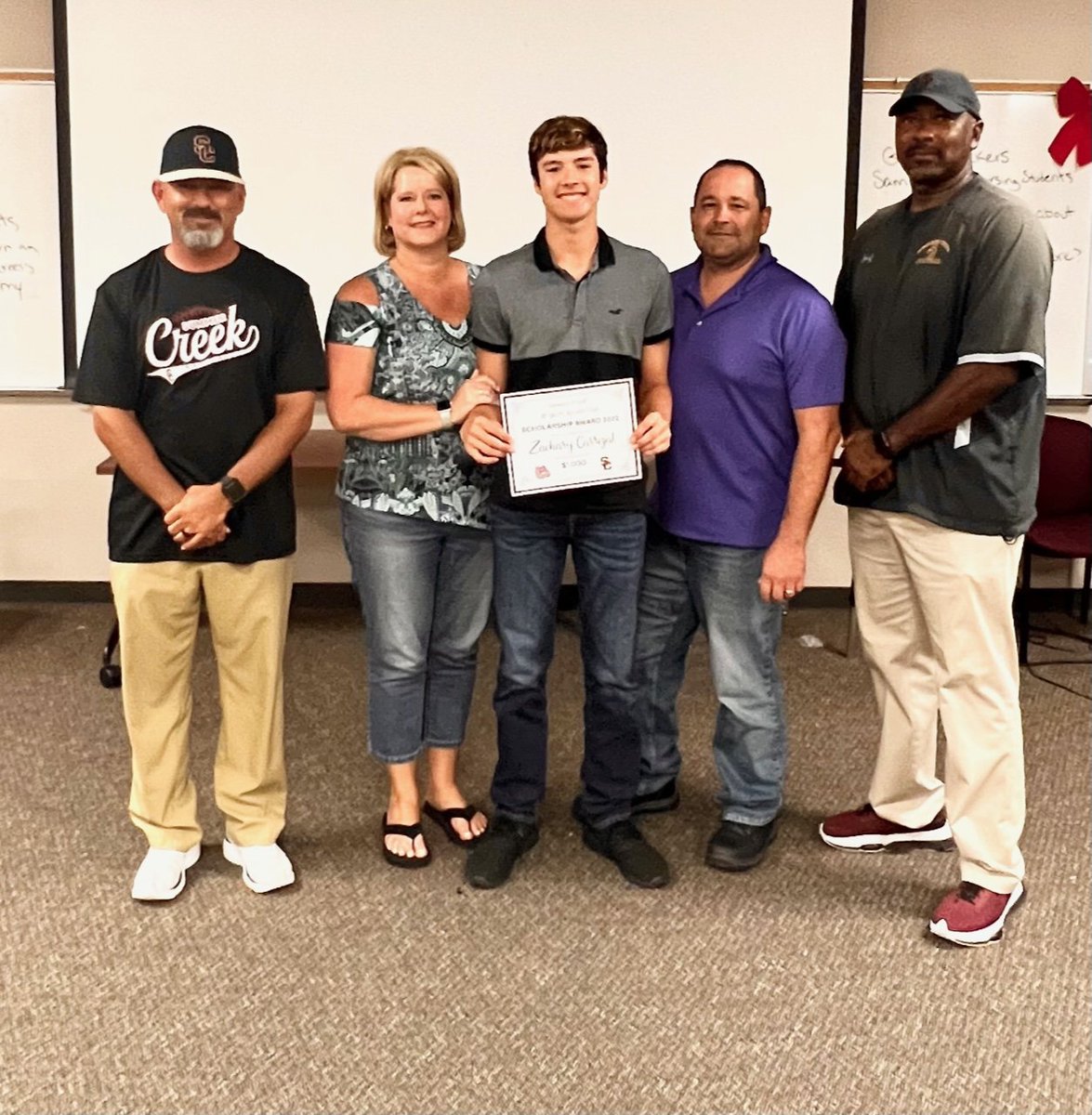 Congratulations to these hardworking young men who received a $1,000 scholarship from the Summer Creek High School All Sports Booster Club. 
<a href="/SCHS_Baseball1/">Summer Creek Baseball</a> <a href="/HumbleISD_SCHS/">Summer Creek High</a> <a href="/SC_BulldogFB/">Summer Creek Football</a> <a href="/SCSportsBooster/">SCHS All-Sports Booster</a> 
<a href="/CoachWilson35/">DJ Wilson, M.Ed.</a> <a href="/AdamTroy05/">Adam Troy</a>