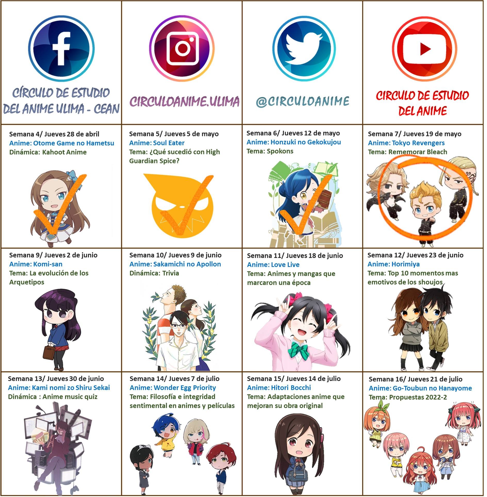 Círculo de Estudio del Anime Ulima on Twitter: Círculo de Estudio del Anime Ulima on Twitter: