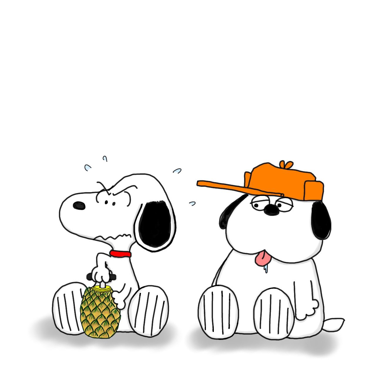 تويتر Wlfa Snoopy على تويتر Day448 パイナップルを食べるオラフ 100日後も食べるオラフ デジタルイラスト T Co fwyfvdgu