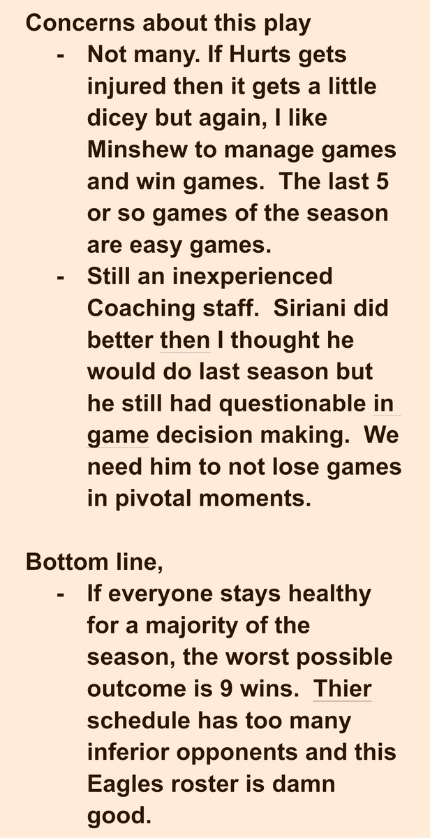 FreeNFLbets's tweet photo. 2 Units = Eagles OVER 8.5 season wins (-165 FD)
1 Unit = Eagles win NFC East (+250 Ceasers)
Both of these lines are moving super fast since the Bradberry signing this morning. Write up is below. If you look at Dallas vs Eagles roster, there is no way Dallas is as good on paper. https://t.co/A4gz0CzP4h