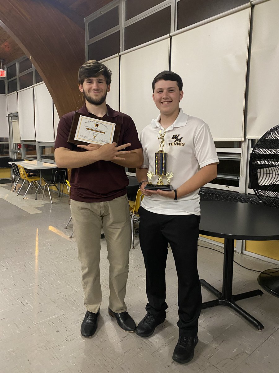 Captain Declan Wallace for receiving the team MVP Award &amp; 2nd Team All County Award! 
Captain Tyler Barker - Most Dedicated Award &amp; Honorable Mention All County Award!
Freshman Ethan Garcia - Most Improved Player on the team &amp; Honorable Mention! <a href="/WMAthleticDept/">WMAthletics</a> <a href="/BigNorthConBNC/">@BigNorthConference</a>