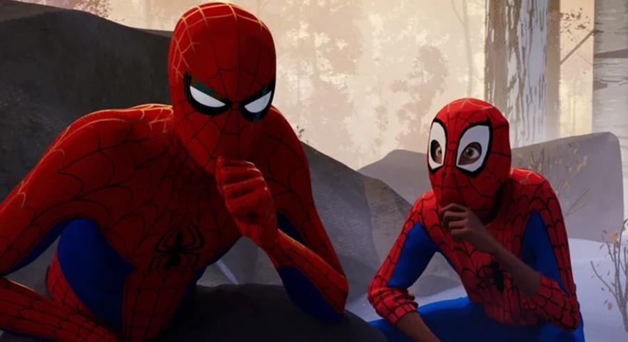 Jordan Poole watching Steph Curry