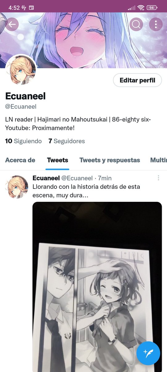 forguttenFox's tweet photo. La siguiente semana dejaré de poner cositas en esta cuenta y comenzaré a usar una donde me enfocaré en mi proyecto de LN y comentaré cositas de animes que me vea y algún que otro manga.

La cuenta es @Ecuaneel 

Quiero comenzar de 0 y tener las cosas ordenadas xD. https://t.co/XRaaHmuJgI