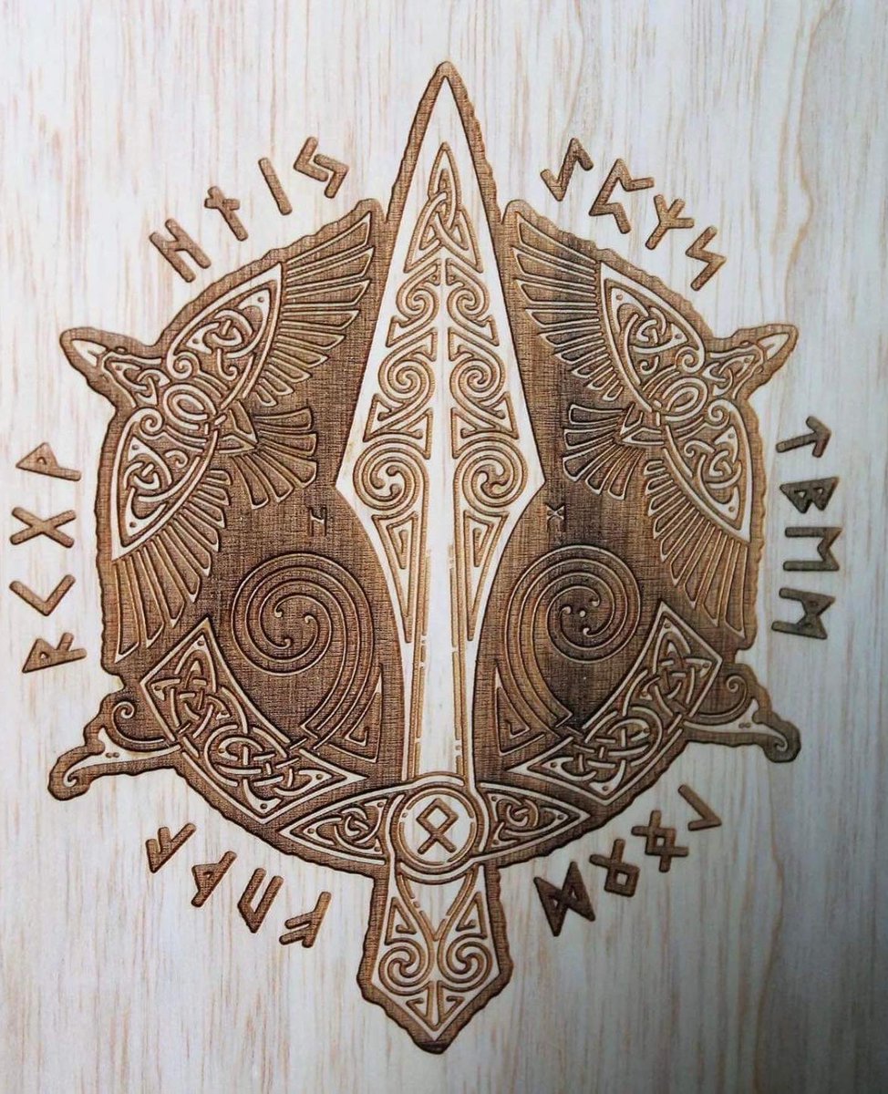 SpitoftheSin's tweet photo. Connor’s Gibson 5 String is a work of art.

Fox &amp; Owl Woodshop did an amazing job engraving nordic symbols onto this instrument. 

Locally from Calgary AB, make sure to follow Fox &amp; Owl online on Instagram or check out the website.
https://t.co/UOSTKFMBnr

https://t.co/n70e0WZssd https://t.co/SbPT142Mo7