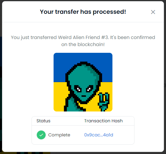 weirdalienfrien's tweet photo. @Zadia_slayer @Sintia_antasari @opensea @Beniirawan11981 @dedisadega1 @Eniandrea Just sent
Peace and love ❤️ https://t.co/nk8DOxIqej