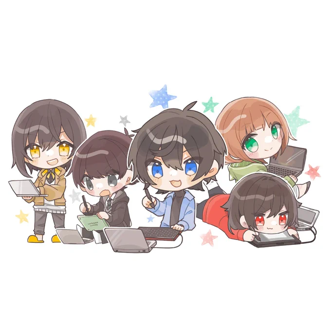⋱#ミニキャラ で楽しく塗り絵!⋰あいろまさん  の描いた線画で塗りの練習ができますよデフォルメキャラを自分で描いてみたい!という方は以前ご出演いただいた #ワコムオンラインセミナー もチェックしてみてくださいね 