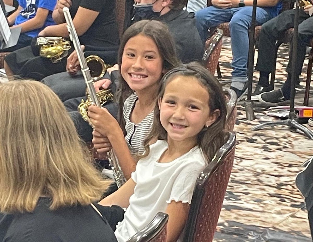 OkaWolfpack's tweet photo. Oka’s band rocked out tonight at the Monster Concert. They have worked so hard this year, and it showed. Way to go! 🥁 🎺 🎶 https://t.co/8zmw2ttTqR