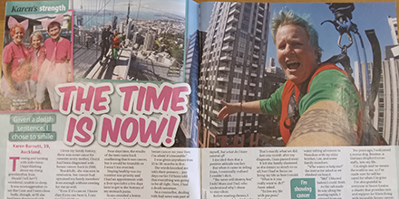 🤩📰Our unstoppable, inspirational member Karen Barnett is in this week's issue of Lucky Break! Our favourite quote: "I'm showing cancer who's boss."
"The women I've met through Sweet Louise shine a light during the darkness as we support each other." ❤