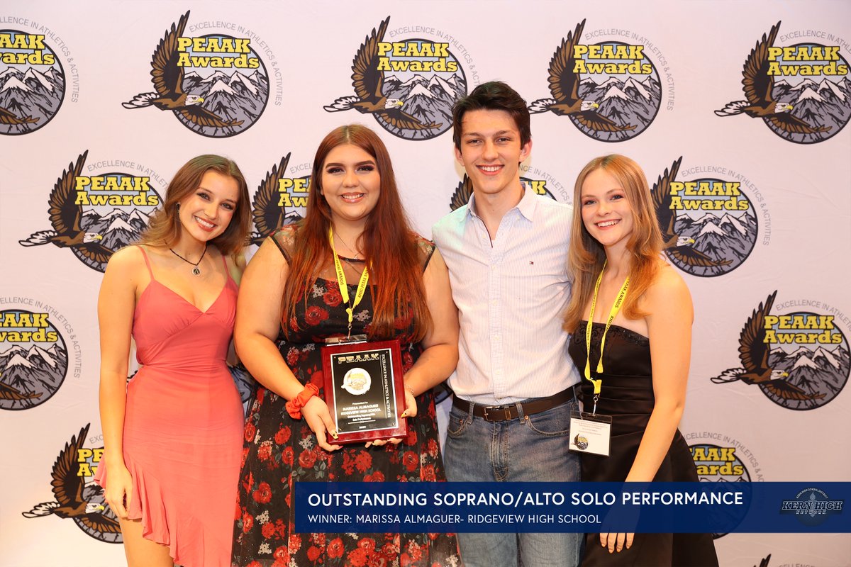 Kern High Network (@kernhighnetwork) on Twitter photo Congratulations to Marissa Almaguer from <a href="/RHS_Pack/">Ridgeview Wolf Pack</a> for winning the Outstanding Soprano/Alto Solo Performance Award. #KHSDAchieve #PEAAKAwards Congratulations to Marissa Almaguer from <a href="/RHS_Pack/">Ridgeview Wolf Pack</a> for winning the Outstanding Soprano/Alto Solo Performance Award. #KHSDAchieve #PEAAKAwards