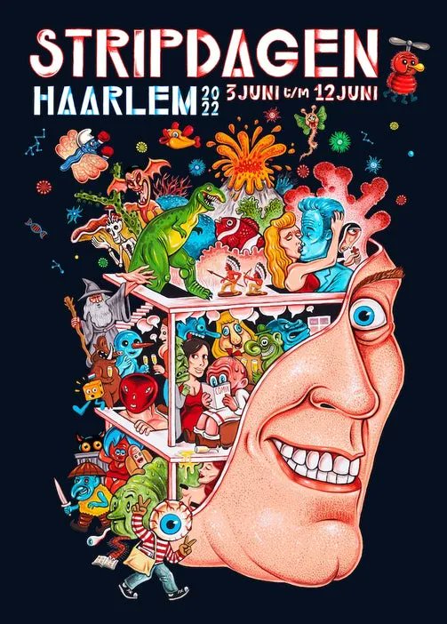 De tentoonstelling Eeuwig 1913 geeft een goede inkijkje in de wereld die Marcel Ruijters heeft ontwikkeld, ervan uitgaande dat het eeuwig 1913 zal zijn. Het is een liefdesverklaring aan het medium 'strip'. Te zien in Museum Haarlem van 3 juni t//m 29 augustus #SDH22 #comics