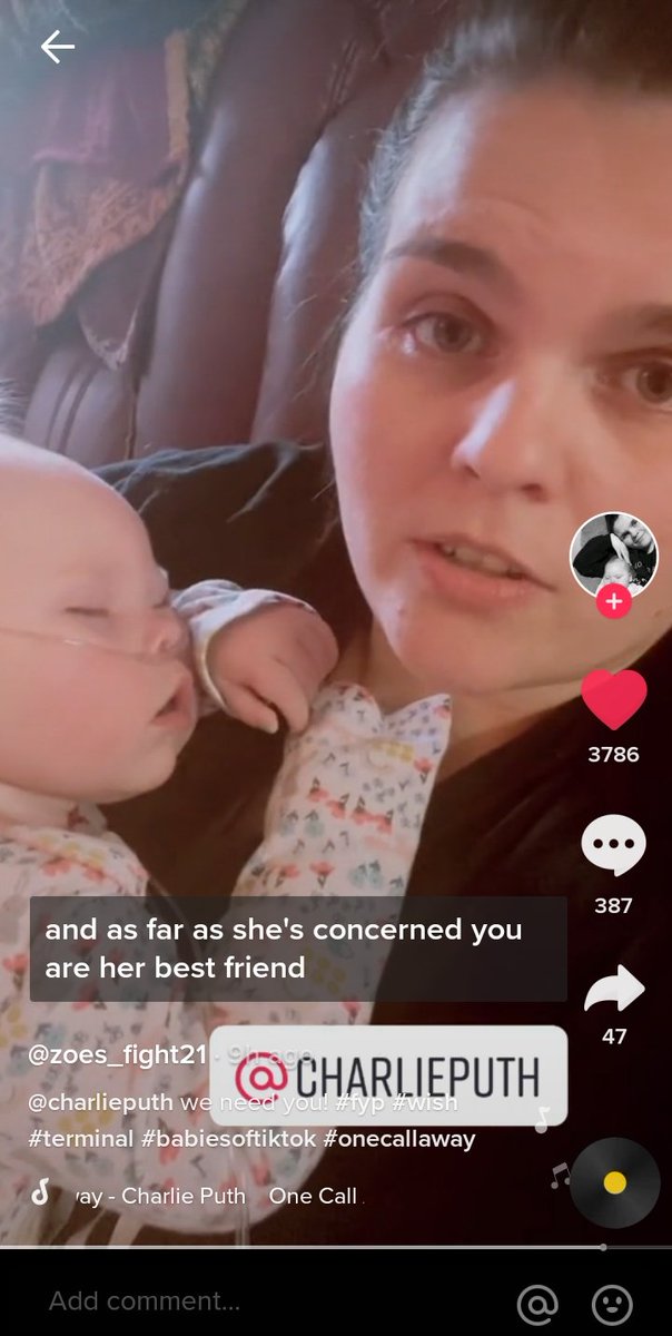 HEY can yall tag charlie under this tiktok. <a href="/charlieputh/">Charlie Puth</a> if you are seeing this, can you pls go check this tiktok. this baby is a big fan of you, she is terminally ill and is losing her hearing and vision. her mother wishes if you could meet her before anything happens to her:( ?