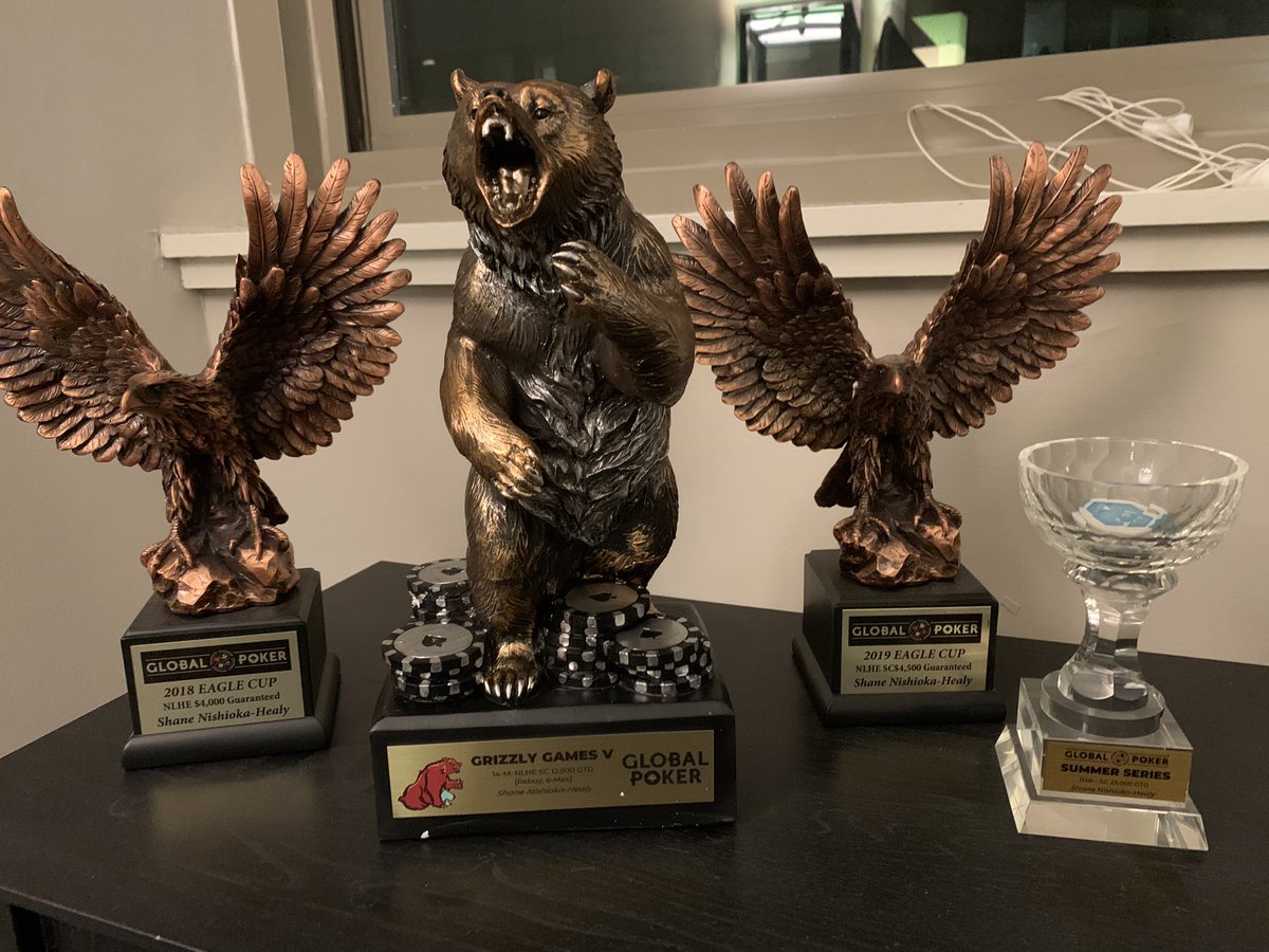 Just received this sweet <a href="/official_glp/">Global Poker</a> grizzly trophy today!