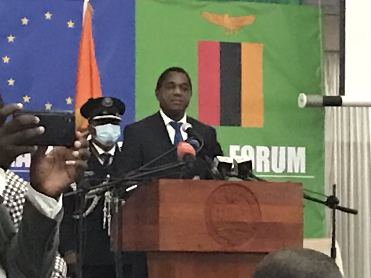 AndersAhnlid's tweet photo. Great privilege to speak before EU Zambia Economic Forum with president @HHichilema present. New opportunities exist! Stressed @Kommerskoll:s contribution through #TradeAcademy and our new project on how Zambian exports can overcome regulatory barriers on the EU market. #EUZEF https://t.co/dsRtfuC2UG