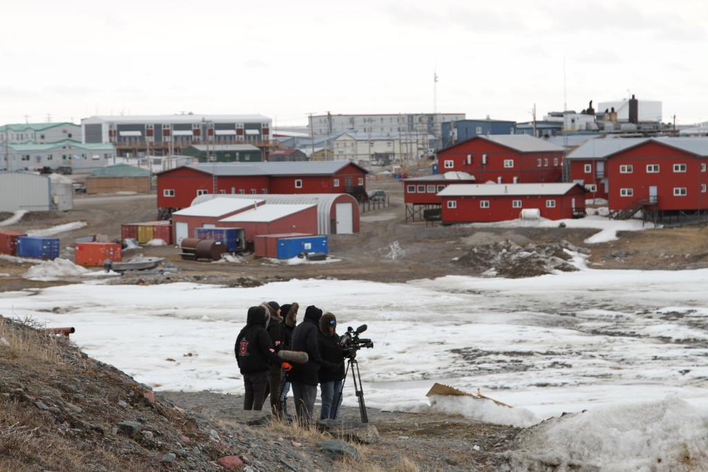 AdamScoreG's tweet photo. Great first day of filming in Rankin Inlet for the @Jtootoo22 documentary!

Huge thank you to Rankin community for the warm welcome, especially Corrine Pilakapsi (Jordin’s sister) for the amazing custom Inuit Parkas.

#TootooDoc #Documentary 
#ScoreGProductions https://t.co/pAPofjElIp