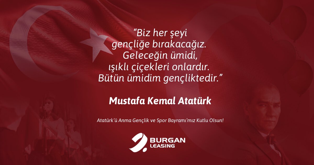 19 Mayıs Atatürk’ü Anma, Gençlik ve Spor Bayramı’mız Kutlu Olsun! 

#19mayıs